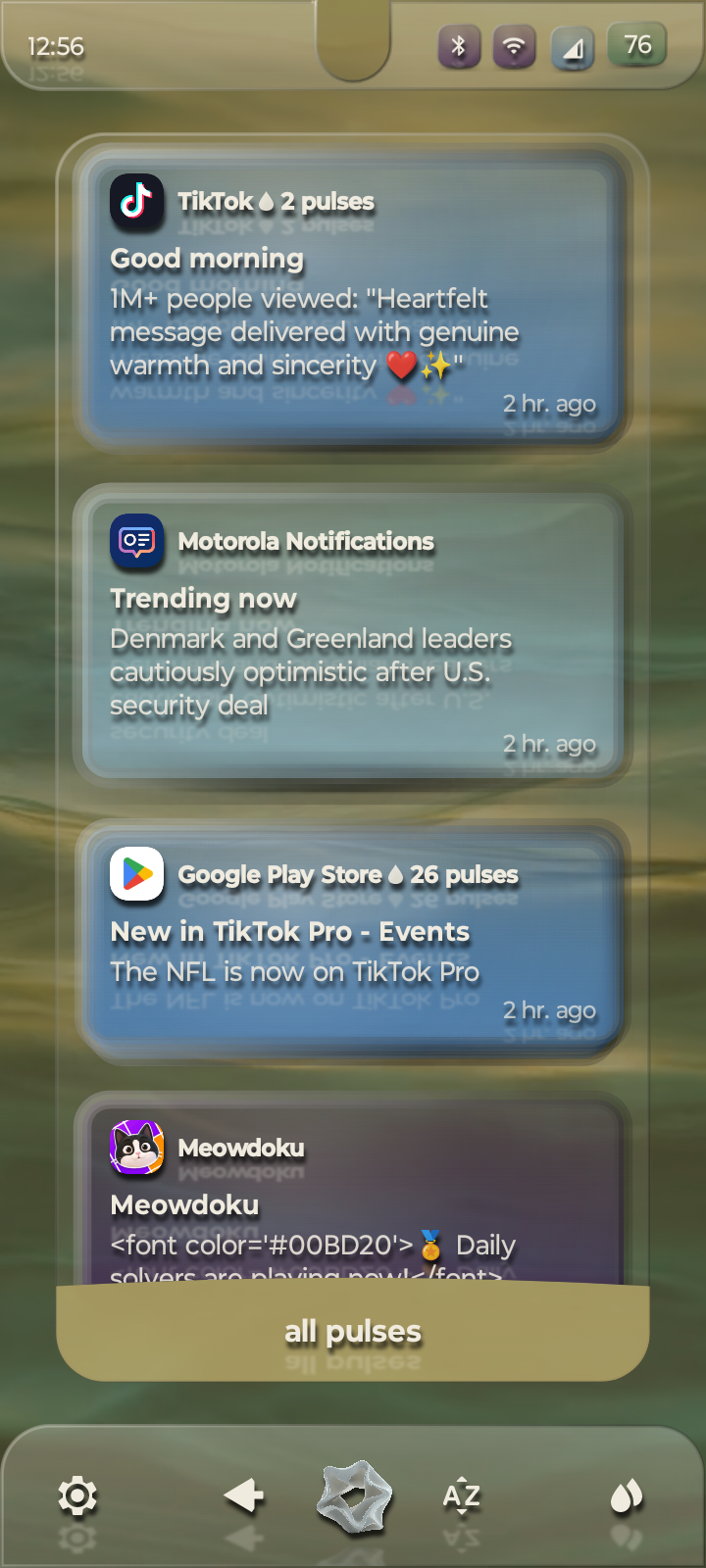 Expanded pulse feed in the live EcoHalo app